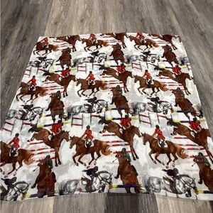 Equestrian/Hunter/Jumper Print infinity Scarf - Multicolor